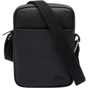 Lacoste Men’s Classic Pique Effect Satchel Bag(Black)