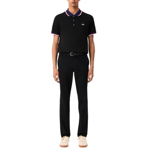 Lacoste Men’s Core Collection Slim Fit Stretch Cotton Chino Pant(Black)