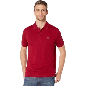 Lacoste Men’s Core Short Sleeve Regular Fit Green Croc Polo(Bordeaux)