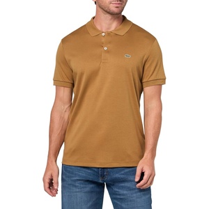 Lacoste Men’s Core Short Sleeve Regular Fit Green Croc Polo(Date Brown)