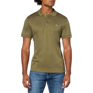 Lacoste Men’s Core Short Sleeve Regular Fit Green Croc Polo(Olive)