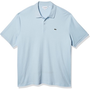 Lacoste Men’s Core Short Sleeve Regular Fit Green Croc Polo(Rill Blue)