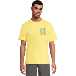 Lacoste Men’s Cotton Jersey Graphic T-Shirt(Yellow & Calathea)