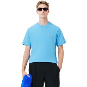 Lacoste Men’s Cotton Logo Tee(Argentine Blue Green Croc)