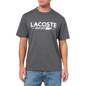 Lacoste Men’s Cotton Logo Tee(Dark Grey)