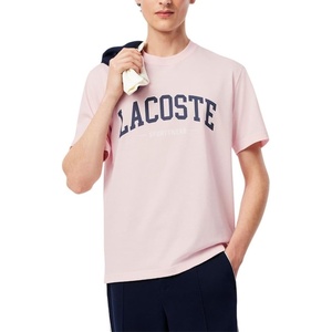 Lacoste Men’s Cotton Logo Tee(Flamingo)