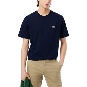 Lacoste Men’s Cotton Logo Tee(Navy Blue)