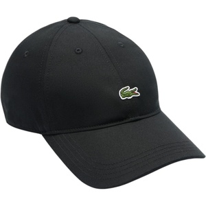 Lacoste Men’s Cotton Twill Side Logo Cap(Black)