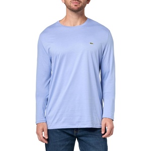 Lacoste Men’s Crew Neck Long Sleeve Regular Fit Classic T-Shirt(Delphinium)