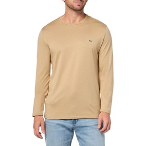 Lacoste Men’s Crew Neck Long Sleeve Regular Fit Classic T-Shirt(Viennese)