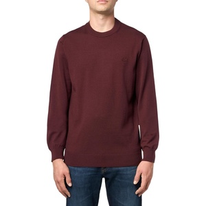 Lacoste Mens Crew Neck Merino Wool Sweater(Expresso)