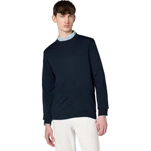 Lacoste Mens Crew Neck Merino Wool Sweater(Marine)