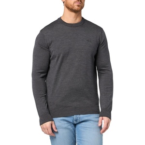 Lacoste Mens Crew Neck Merino Wool Sweater(Pitch Chine)