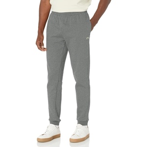 Lacoste Men’s Crocodile Branding Cotton Fleece Jogging Pants(Eclipse Jaspe)