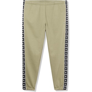 Lacoste Men’s Crocodile Branding Cotton Fleece Jogging Pants(Khaki)