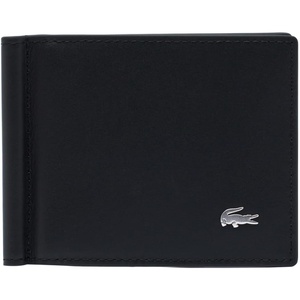Lacoste Men’s FG Money Clip Wallet, Black, One Size
