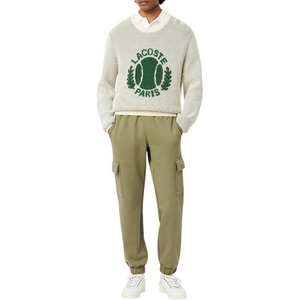 Lacoste Men’s Fleece Cargo Sweatpants(Khaki)