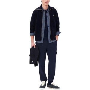 Lacoste Men’s Fleece Cargo Sweatpants(Navy Blue)