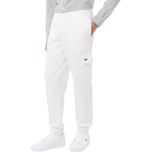 Lacoste Men’s Fleece Cargo Sweatpants(White)