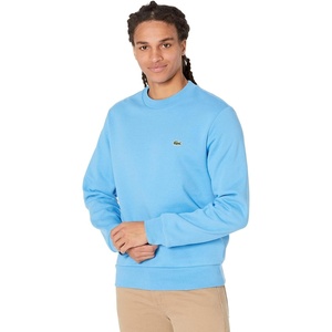 Lacoste Men’s Fleece Crew Neck Sweatshirt(Argentine Blue)