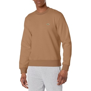Lacoste Men’s Fleece Crew Neck Sweatshirt(Cookie)