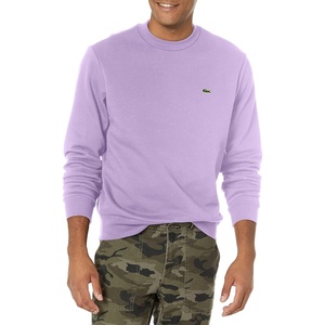 Lacoste Men’s Fleece Crew Neck Sweatshirt(Neva Purple)