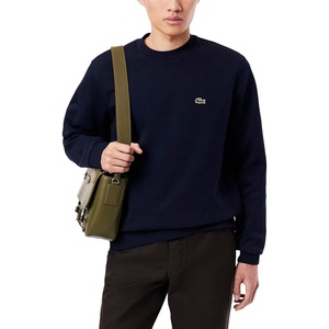 Lacoste Men’s Fleece Crew Neck Sweatshirt(New Navy Blue)