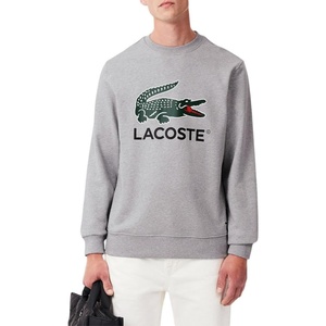 Lacoste Men’s Fleece Crew Neck Sweatshirt(Silver Chine)