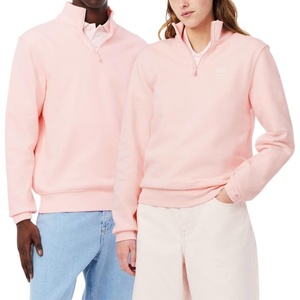 Lacoste Men’s High Neck Zip-up Print Sweatshirt(Flamingo Pink)