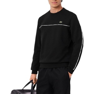 Lacoste Men’s Logo Trim Fleece Sweatshirt(Black)