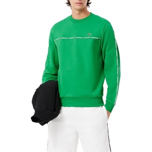 Lacoste Men’s Logo Trim Fleece Sweatshirt(Calathea Green)