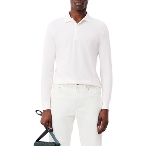 Lacoste Men’s Long Sleeve Stretch Cotton Paris Polo(White)