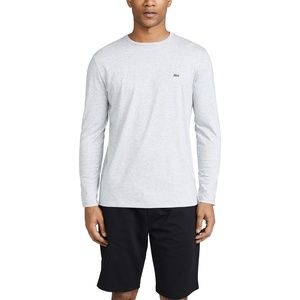 Lacoste Men’s Long Sleeved Cotton Pima T-Shirt(Silver Chine)