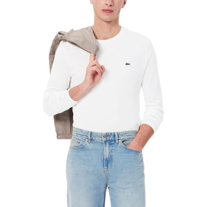 Lacoste Men’s Long Sleeved Cotton Pima T-Shirt(White)