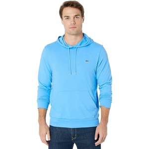 Lacoste Men’s Long Sleeved Hooded T-Shirt(Argentine Blue)