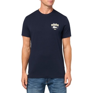 Lacoste Men’s Miami Open Ultra Dry Jersey T-Shirt(Navy Blue)