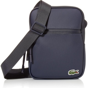 Lacoste Mens PVC Flat Crossover Bag(Light Adriatic Blue)