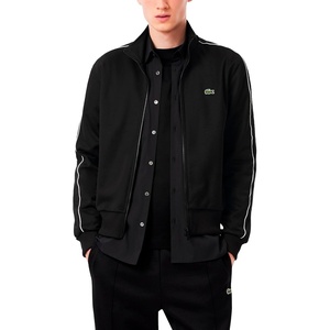 Lacoste Men’s Paris Piqué Zip Front Track Jacket(Black)