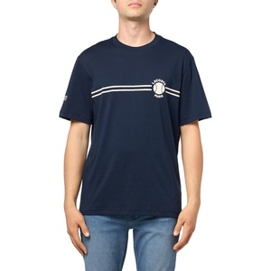 Lacoste Men’s Printed Embroidered Cotton Jersey T-Shirt(Navy Blue)