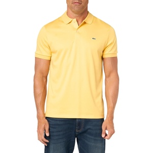 Lacoste Men’s Regular Fit Cotton Pima Polo Shirt(Cornsilk)