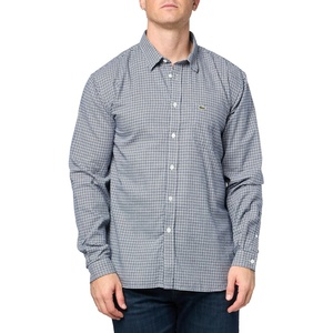Lacoste Men’s Regular Fit Cotton & Wool Overshirt(Abysm Popeline)