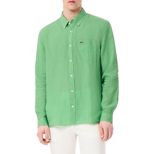 Lacoste Men’s Regular Fit Linen Shirt(Liamone)