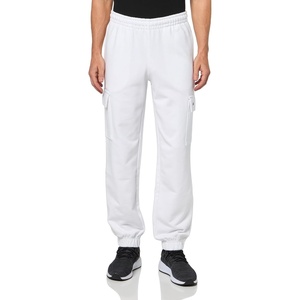 Lacoste Men’s Regular Fit Non-Brushed Fleece Cargo Sweatpants(White)