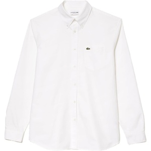 Lacoste Men’s Regular Fit Oxford Shirt(White/White)