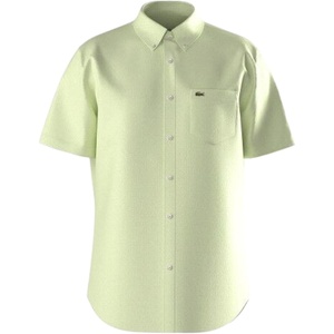 Lacoste Men’s Regular Fit Short Sleeved Oxford Shirt(Birch/Birch)