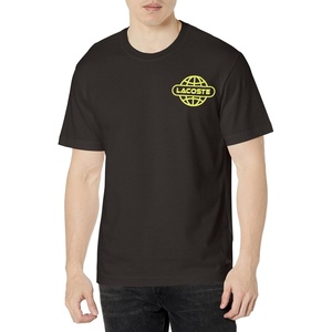 Lacoste Men’s Relaxed Fit Signature Print T-Shirt(Black)