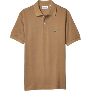 Lacoste Men’s Short Sleeve Classic Pique Polo Shirt(Dark Kraft)