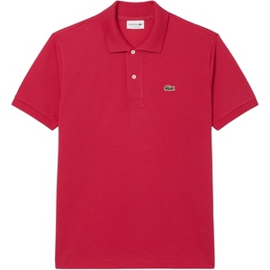 Lacoste Men’s Short Sleeve Classic Pique Polo Shirt(Rasberry Sorbet)
