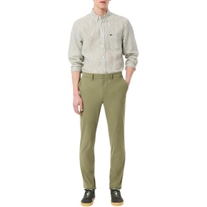 Lacoste Men’s Slim Fit Stretch Commuter Pants(Khaki)