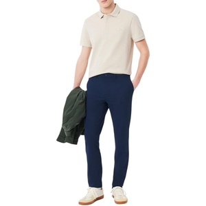 Lacoste Men’s Slim Fit Stretch Commuter Pants(Navy Blue)